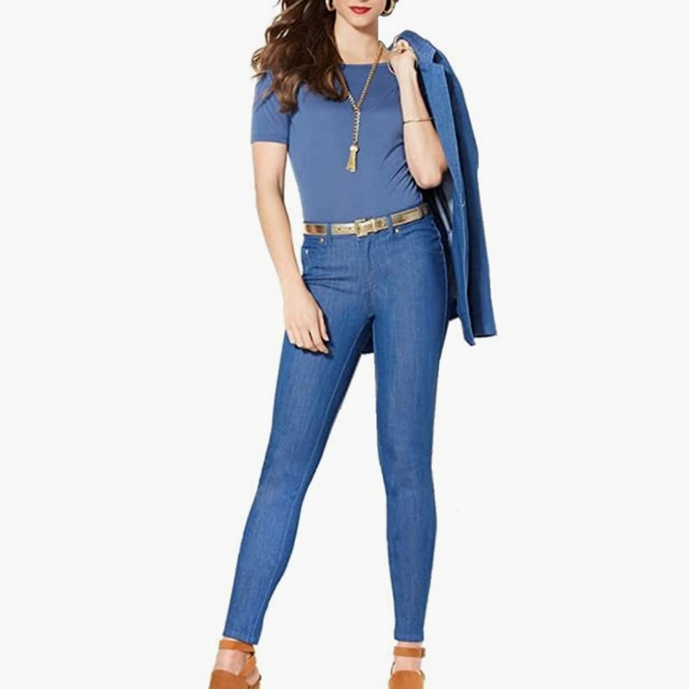 Iman size 8 long skinny jeggings with ankle zippers